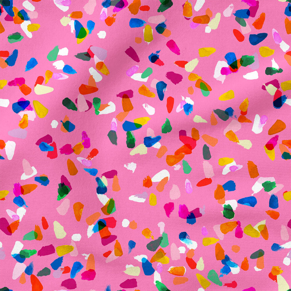 Gemstones (Pink) | Abstract Fabric Design | Rachel Parker